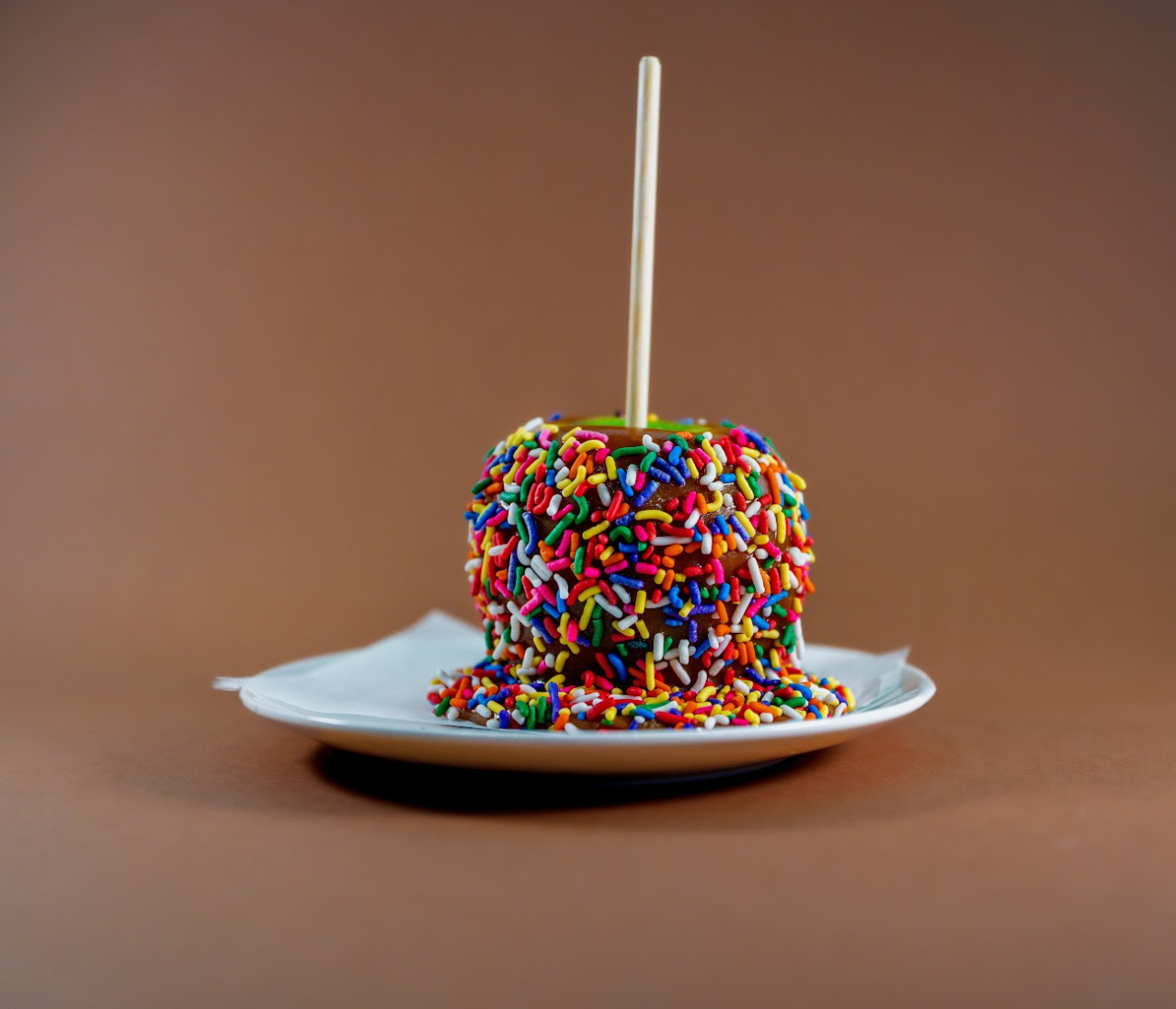 Sprinkle Caramel Apple